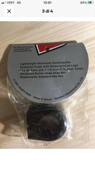 Snafu HEX Seat clamp NOS bmx midschool