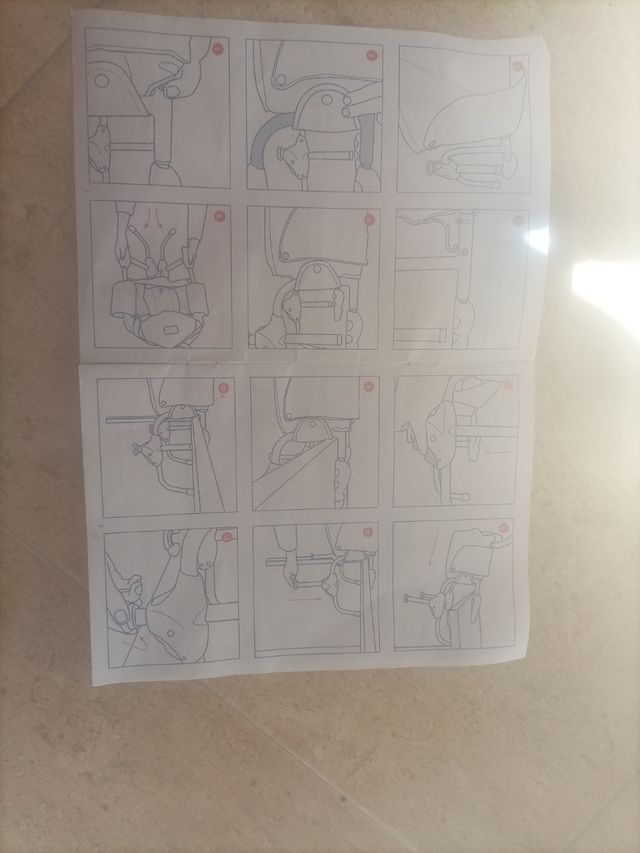 Asiento para comer bebe.