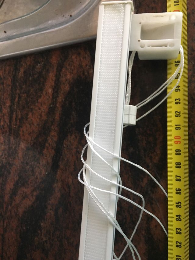 Barra estor aluminio blanco