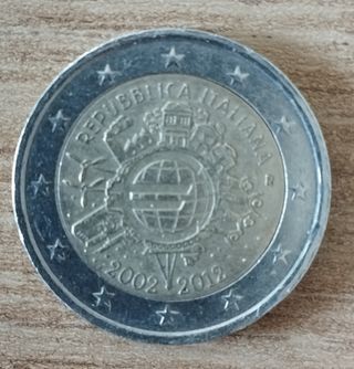 Moneta da 2 euro Italia 2002 2012