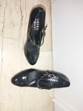 Zapatos Charol tacon aguja T36
