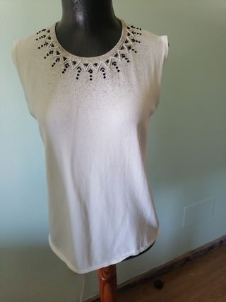 Twinset de punto abalorios, talla grande