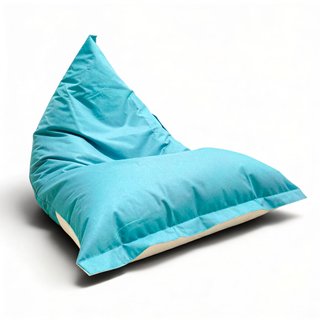 Puff gigante XXL exterior e interior relleno gris