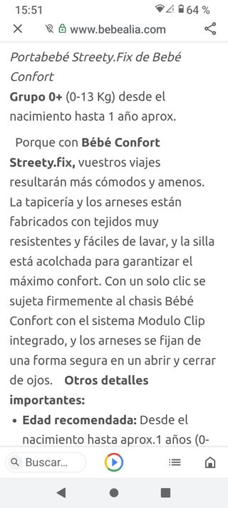Silla de bebé
