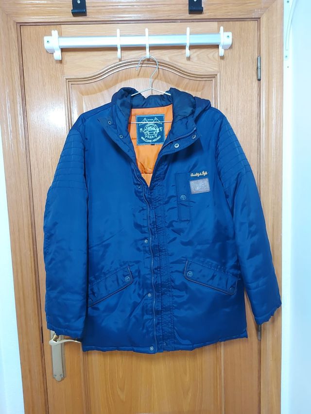 Chaqueta chico 3/4 azul talla 16