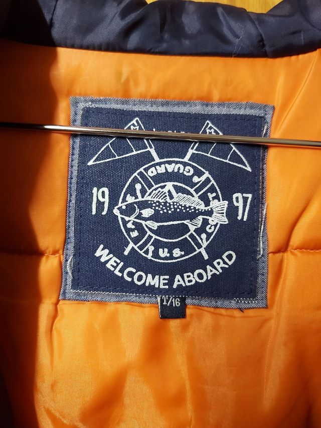 Chaqueta chico 3/4 azul talla 16