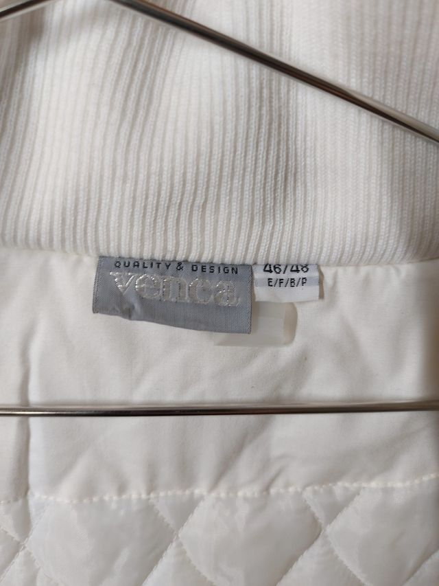 Abrigo mujer blanco largo