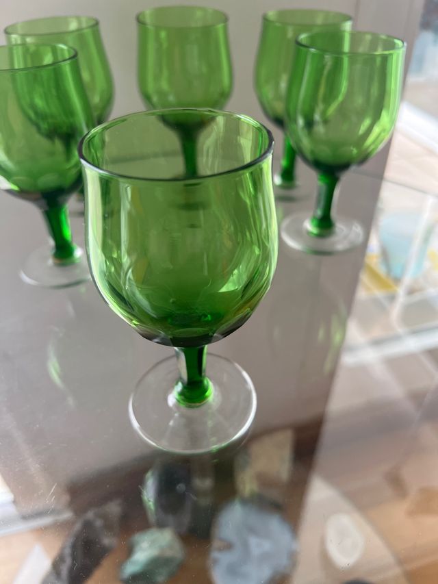 Preciosas copas verdes