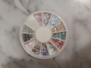 Set centinaia di brillantini per unghie