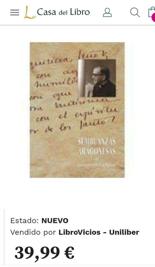 Libro: ESCRIVÁ DE BALAGUER. Semblanzas aragonesas