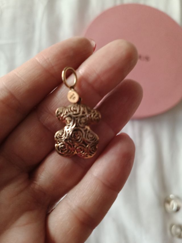 Colgante plata amarilla Tous