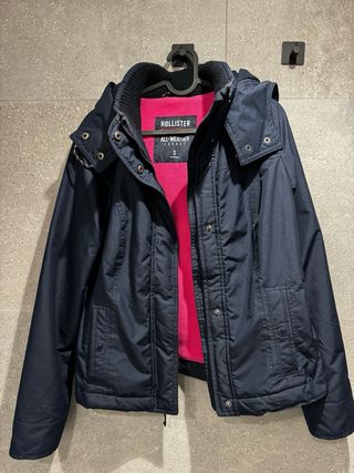 Chaqueta Hollister mujer talla S Azul