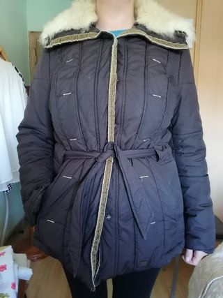 Chaqueta abrigo con pelito T48