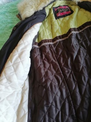 Chaqueta abrigo con pelito T48