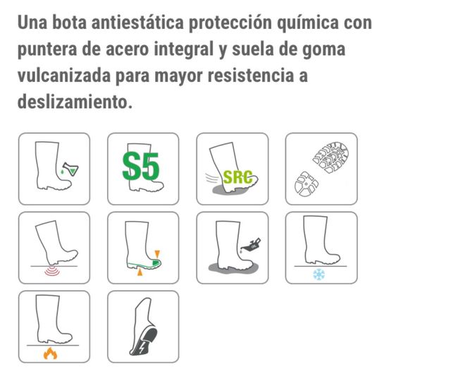 Botas seguridad goma trabajo Hazmax 43