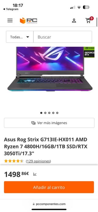 portátil Asus Rog Strix
