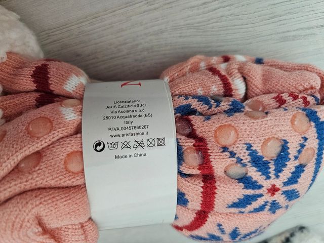 Calzini con pelliccetta e antiscivolo