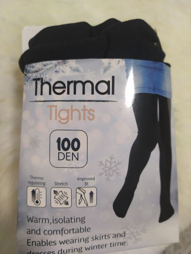 Medias térmicas niña, talla 140/146