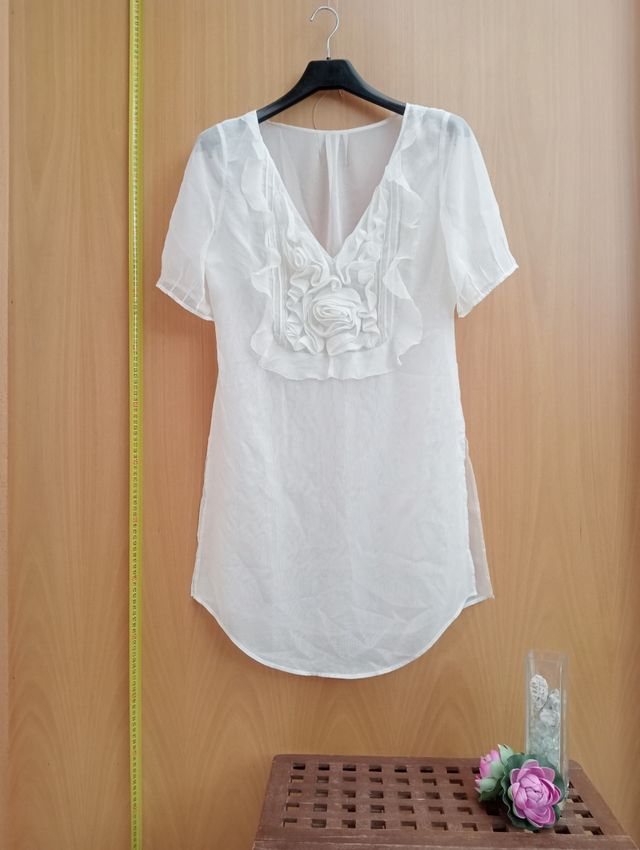 Blusa cruda para traje de baño