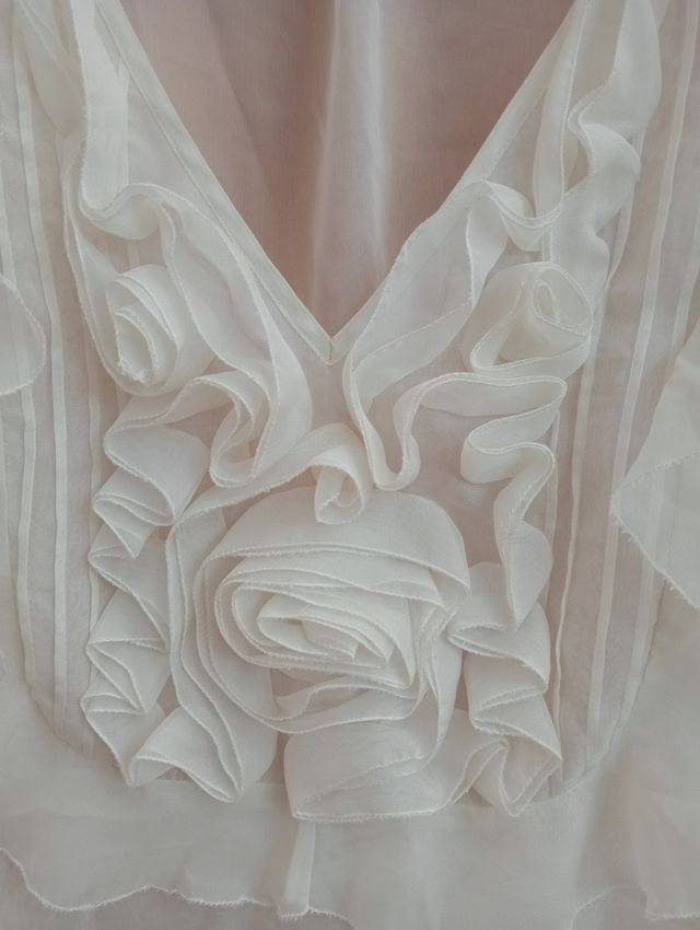 Blusa cruda para traje de baño