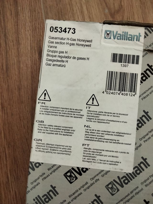 Válvula de gas marca vaillant ref.053473