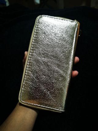 Billetera de mujer Dorada 
