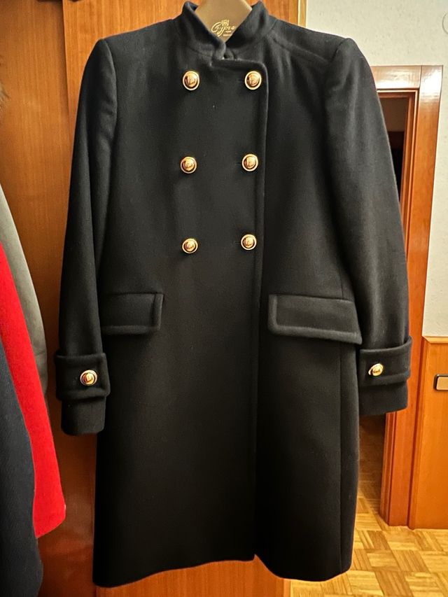 Abrigo paño negro