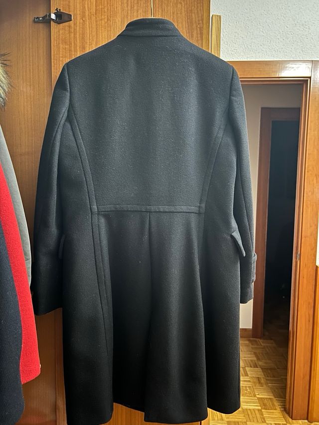 Abrigo paño negro