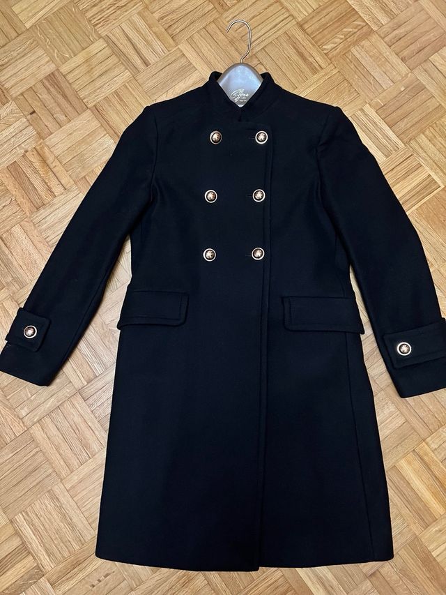 Abrigo paño negro