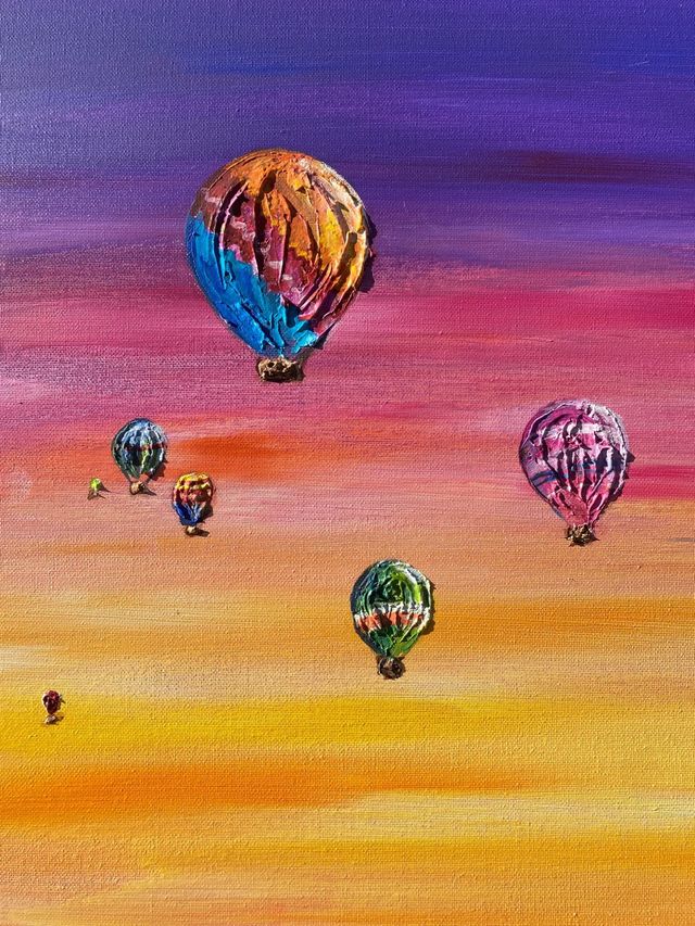 Cuadro. Dibujo atardecer