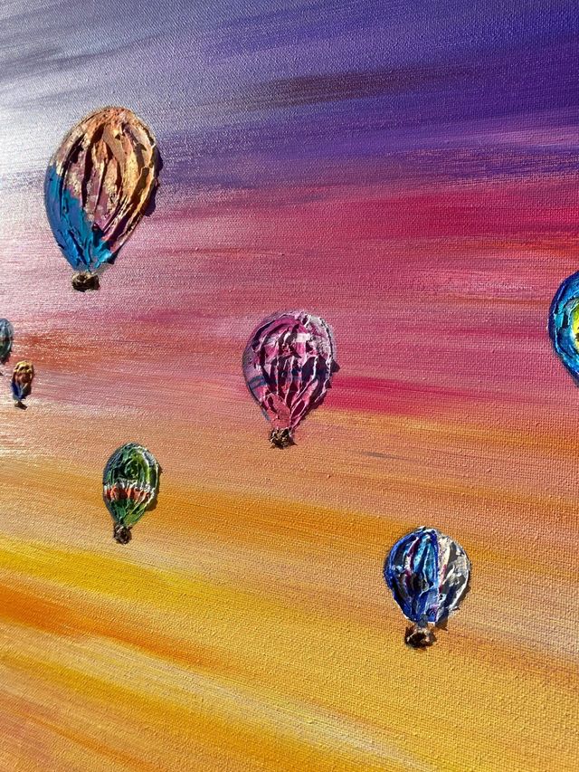 Cuadro. Dibujo atardecer