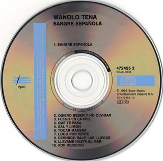 CD Manolo Tena – Sangre Española