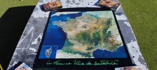 Posters, Mapa España, Francia, Europa Sat