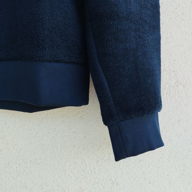 Sudadera de hombre de terciopelo azul Zara S