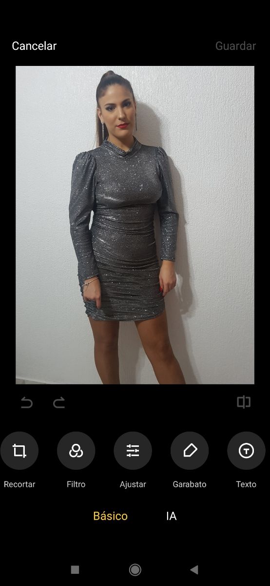 Vestido brillo