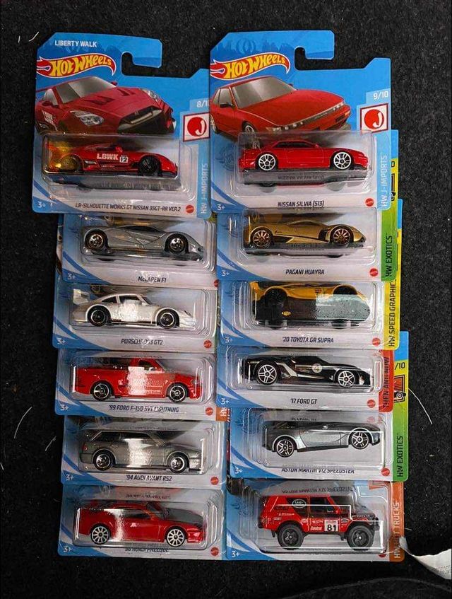 Lote 5 hotwheels