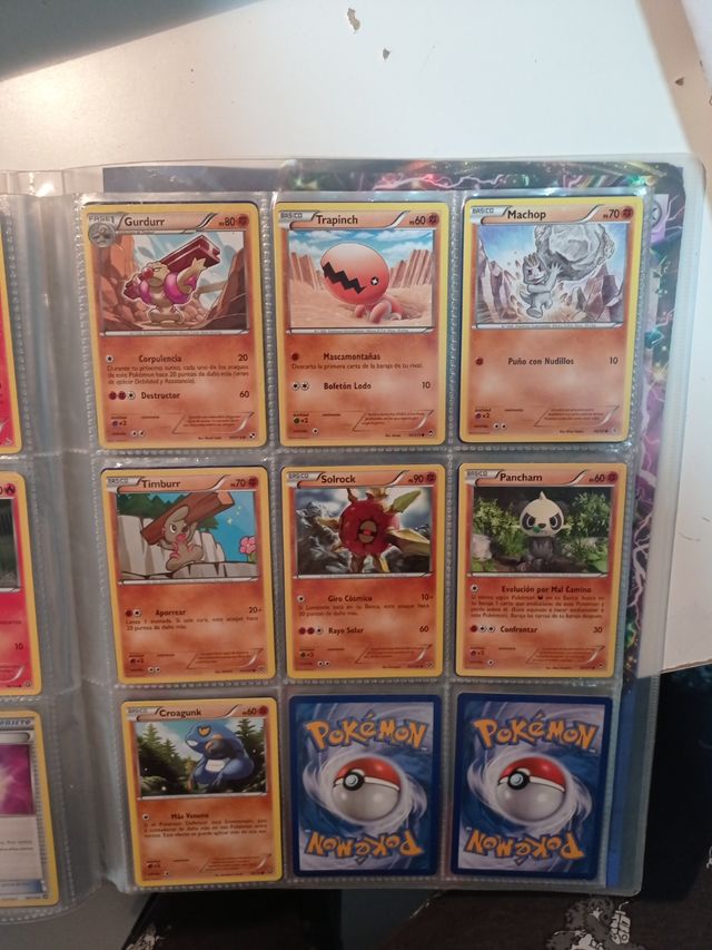 Cartas Pokémon Tipo Fuego y Lucha