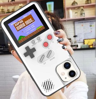 Funda Gameboy para iPhone 14 pro Max con juegos 