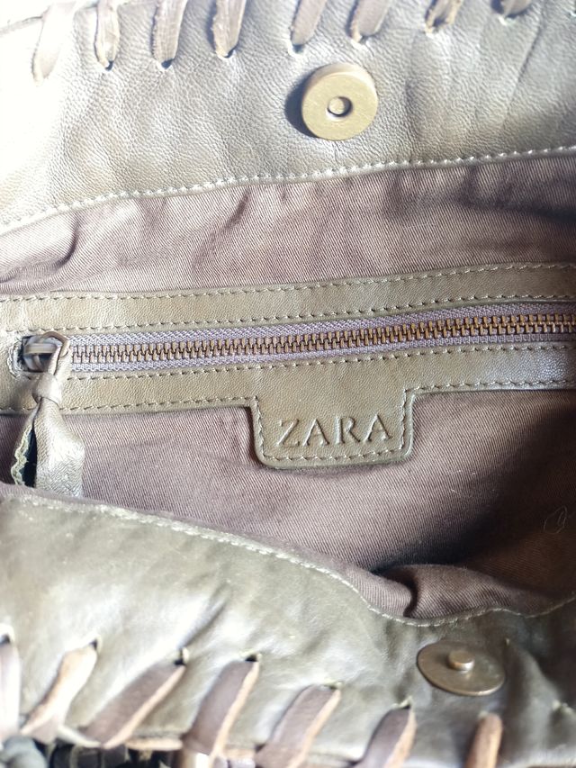 BOLSO DE PIEL DE ZARA