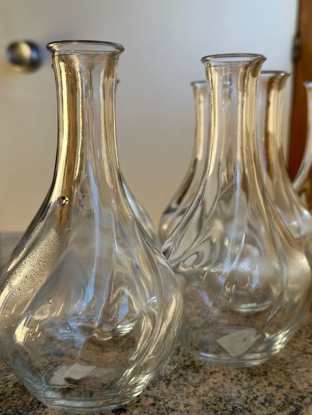 Botellas jarrones de cristal IKEA