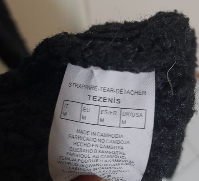 Cardigan nero Tezenis