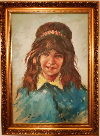 3 quadri olio su tela anni 50/60