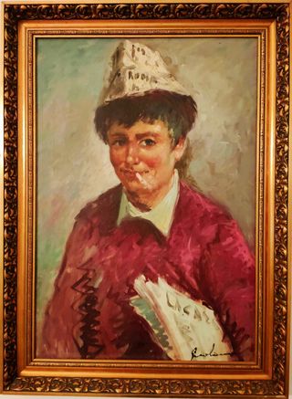 3 quadri olio su tela anni 50/60