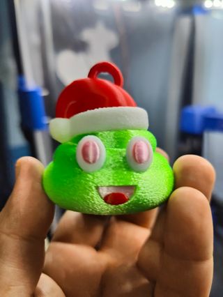 Adorno navidad caca WhatsApp verde 