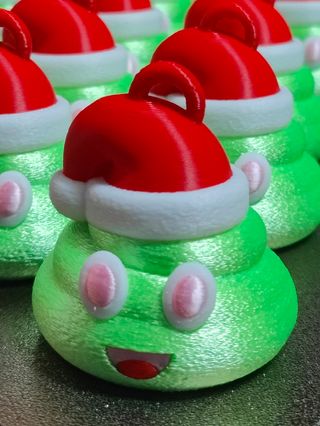 Adorno navidad caca WhatsApp verde 