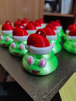 Adorno navidad caca WhatsApp verde 