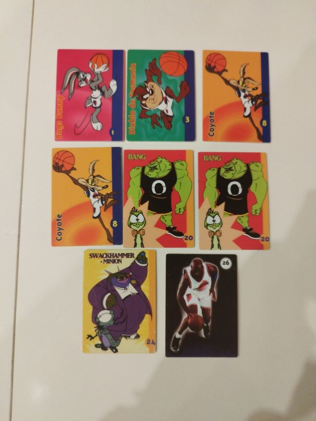 Tarjetas Space Jam Danone