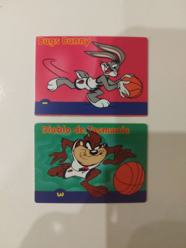 Tarjetas Space Jam Danone