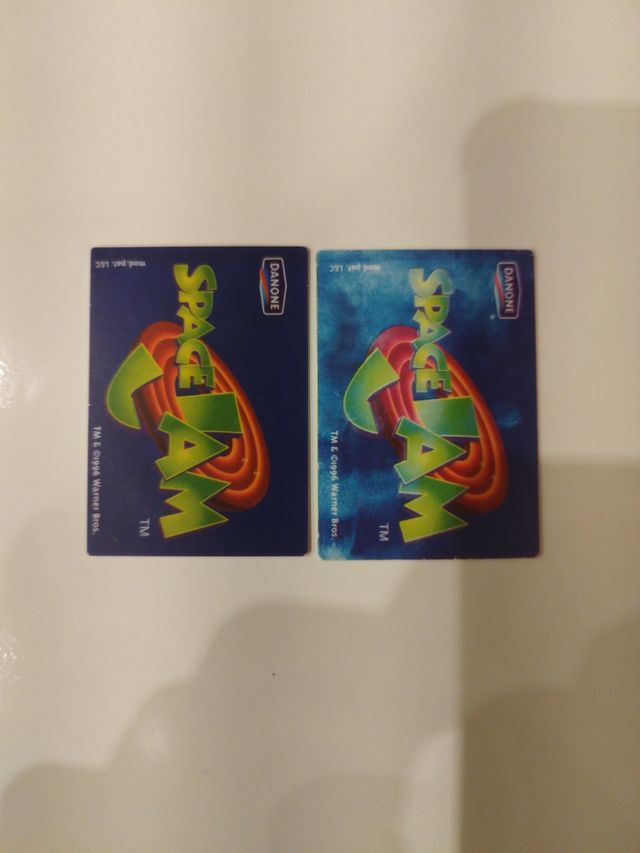 Tarjetas Space Jam Danone