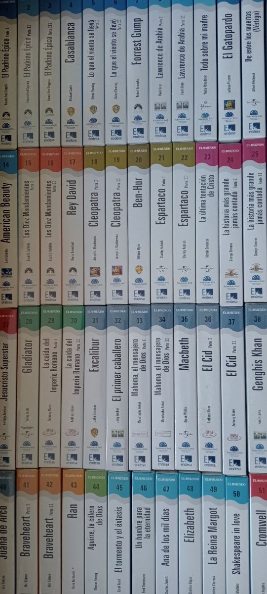 Colección películas  en VHS del mundo